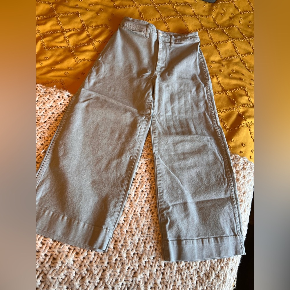 Madewell Emmet Wide Leg Cropped Pants/Jeans